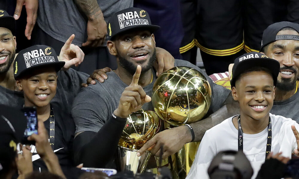 LEBRON JAMES ALLOWS HIS SONS TO DRINK WINE