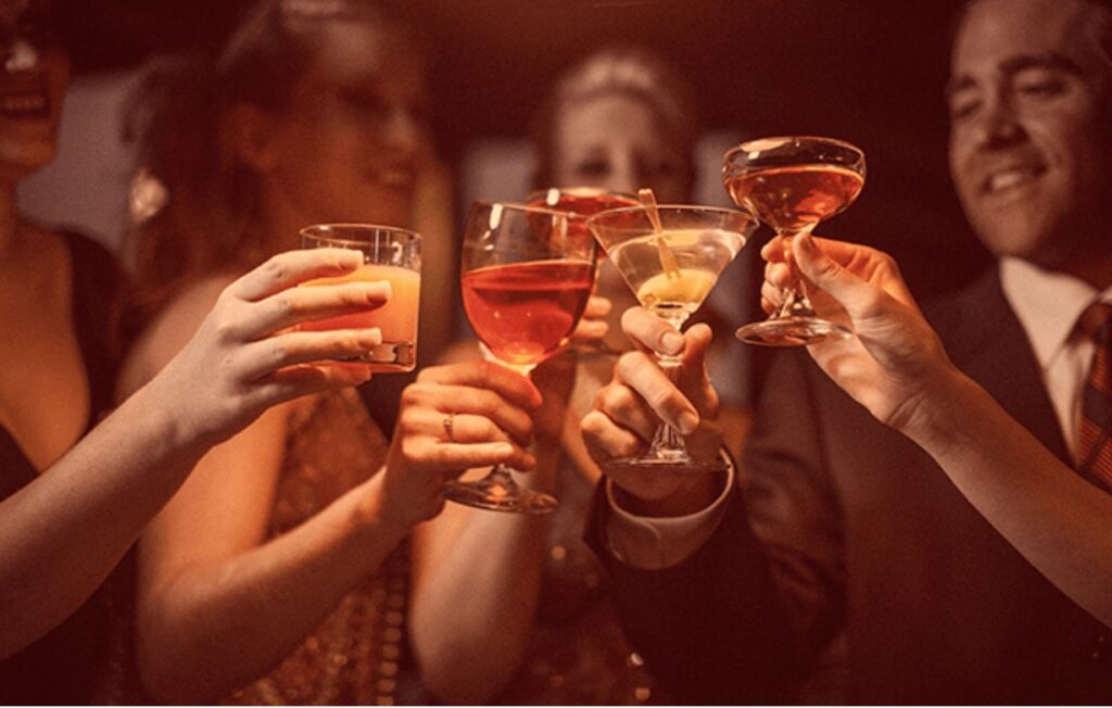 socializing with coworkers while maintaining sobriety