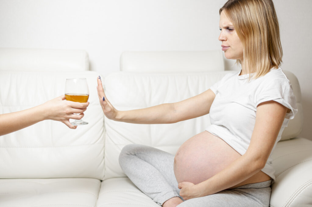 The Impact of Substance Use on Pregnancy: A Guide to Support and Healthy Outcomes (In-Depth)-pregnant woman refusing drink alcohol 1024x681 The Impact of Substance Use on Pregnancy: A Guide to Support and Healthy Outcomes (In-Depth)