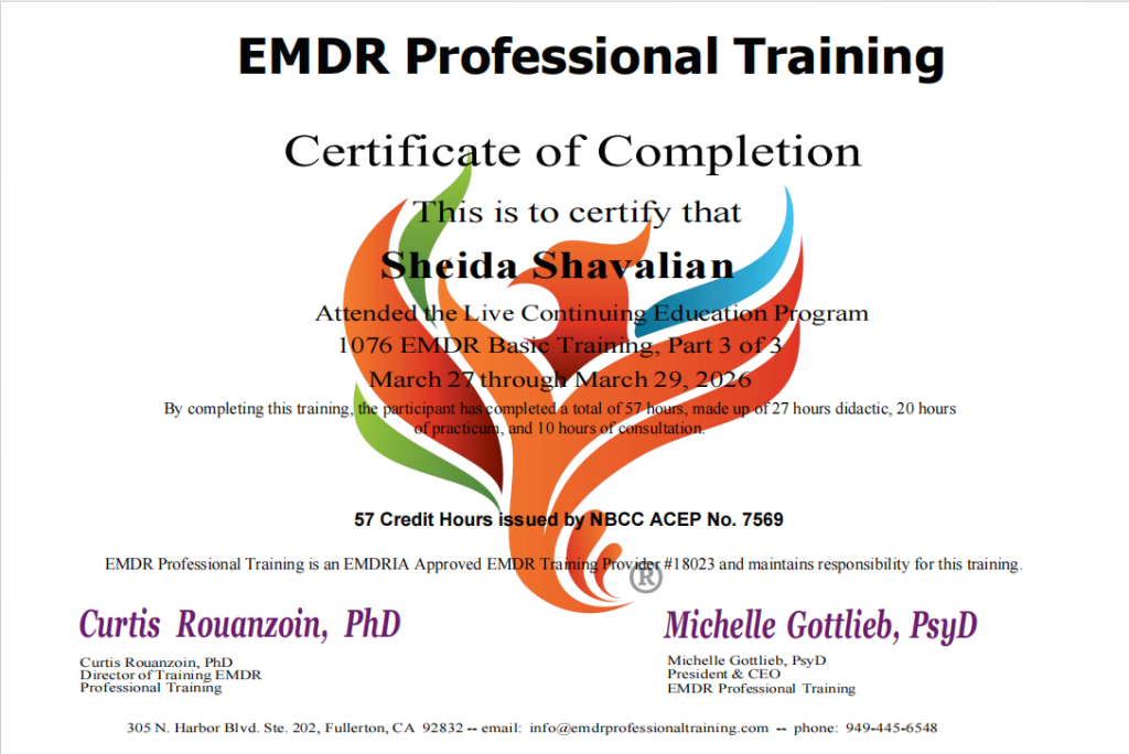 EMDR therapy certification for clinician at Asana Recovery